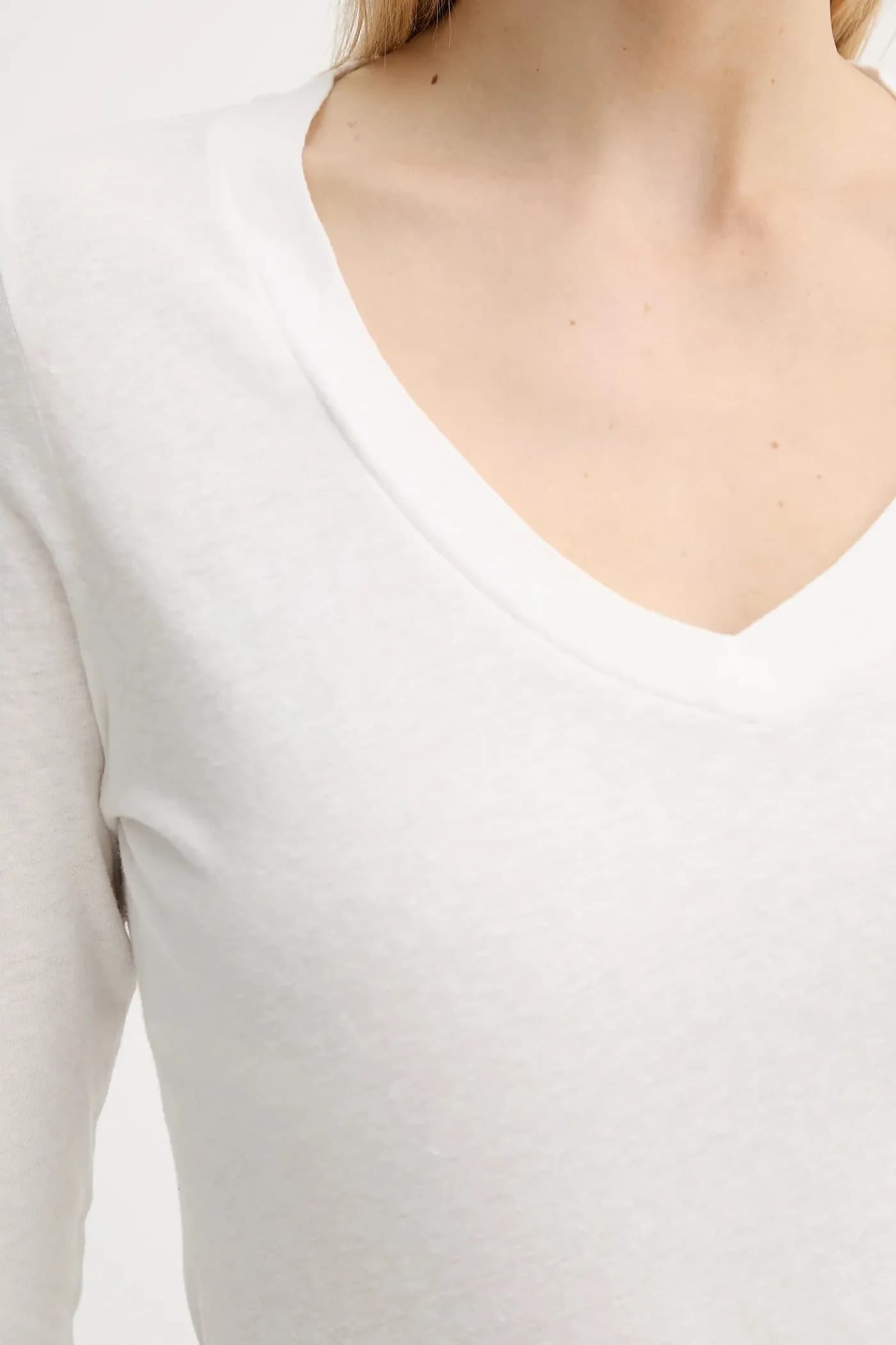 Хлопковая рубашка с длинным рукавом - фото 5