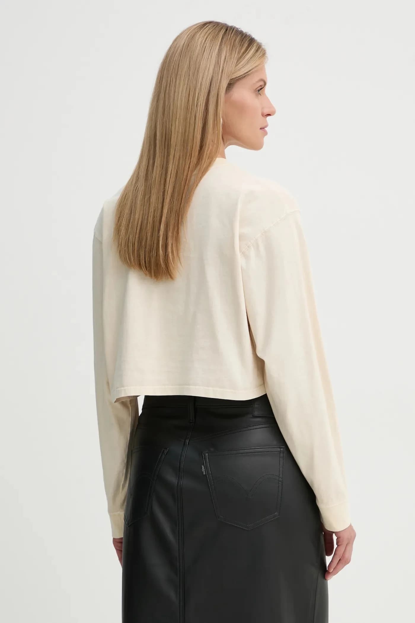 Хлопковая рубашка с длинным рукавом - фото 3