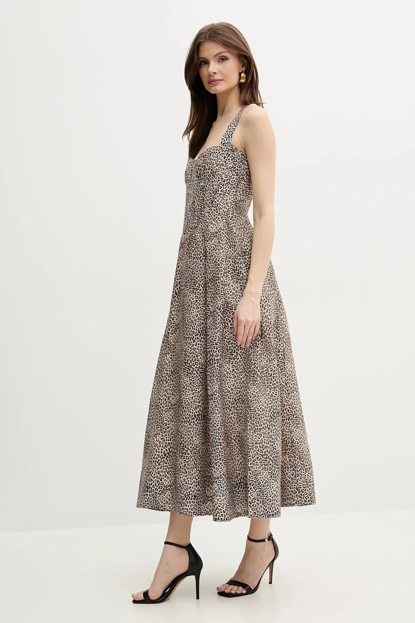 платье LILAH из смесового льна - фото 3