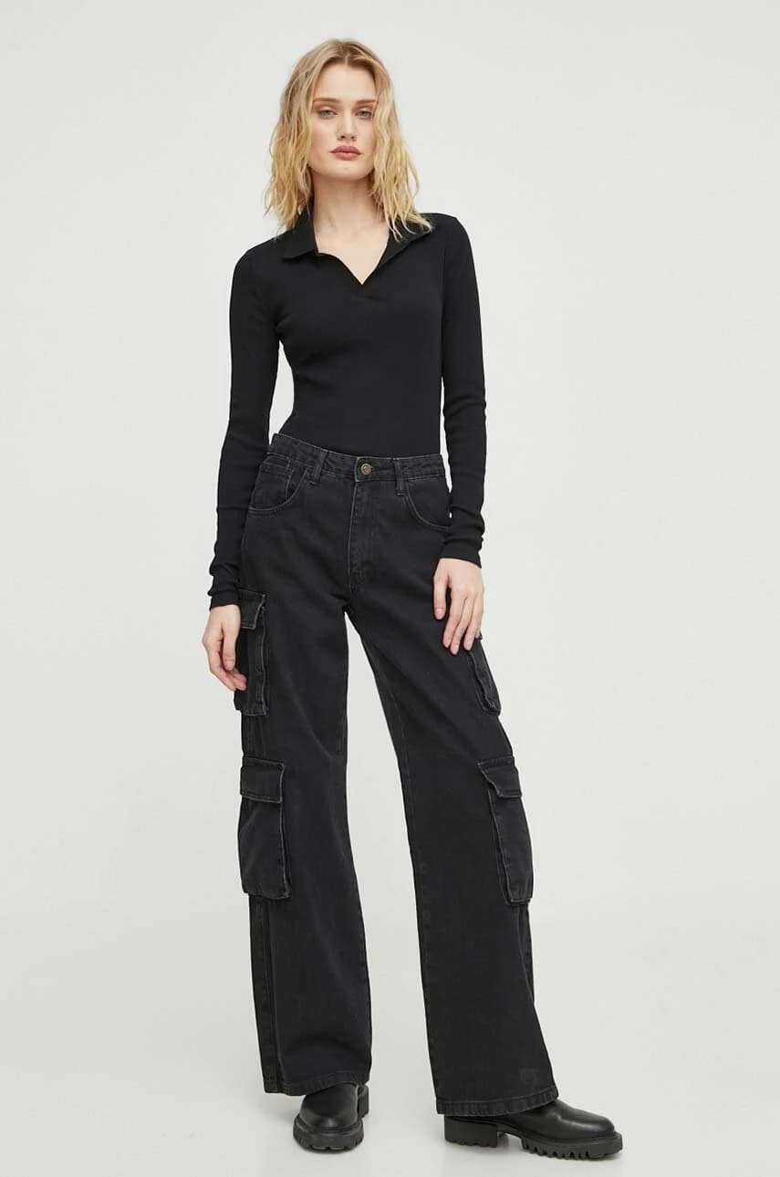 Хлопковая рубашка с длинным рукавом - фото 2