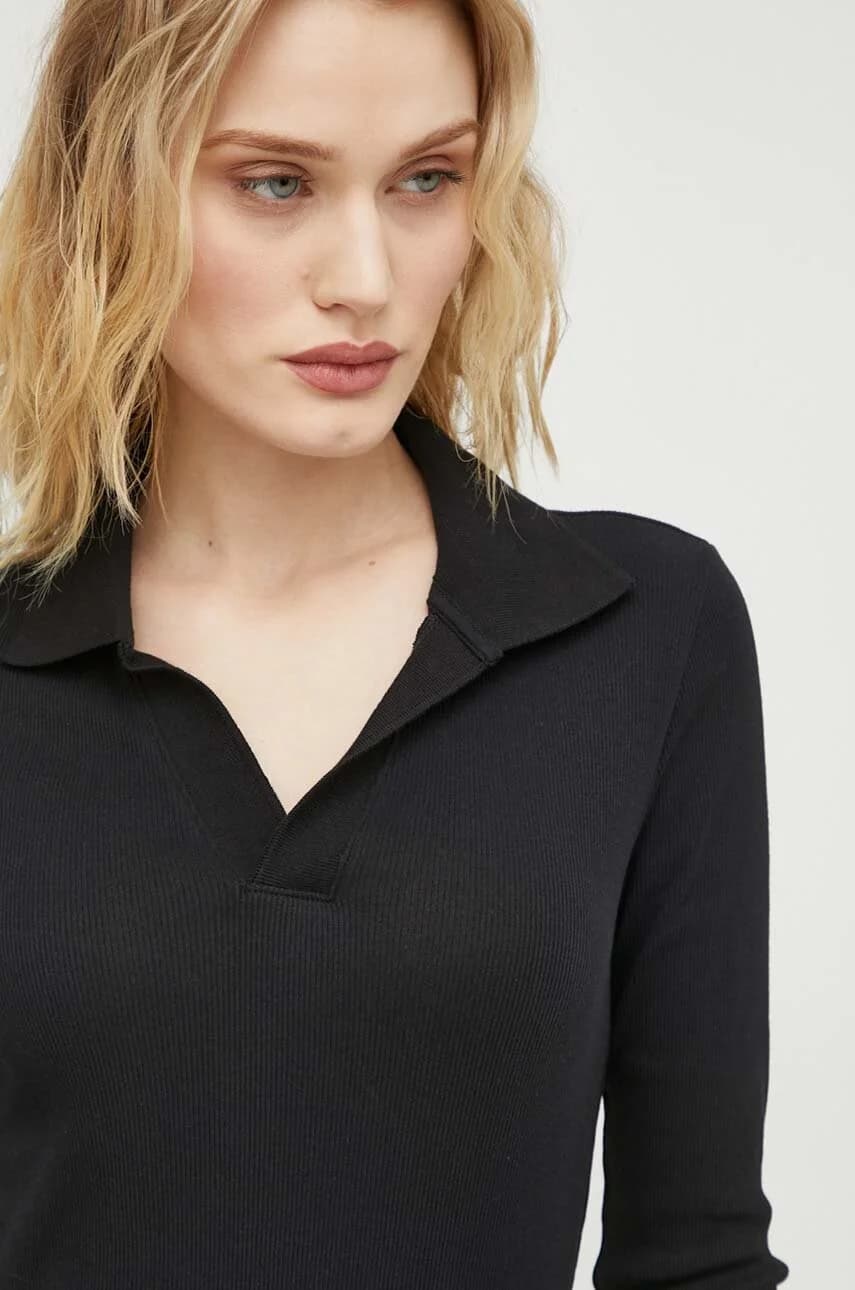 Хлопковая рубашка с длинным рукавом - фото 4