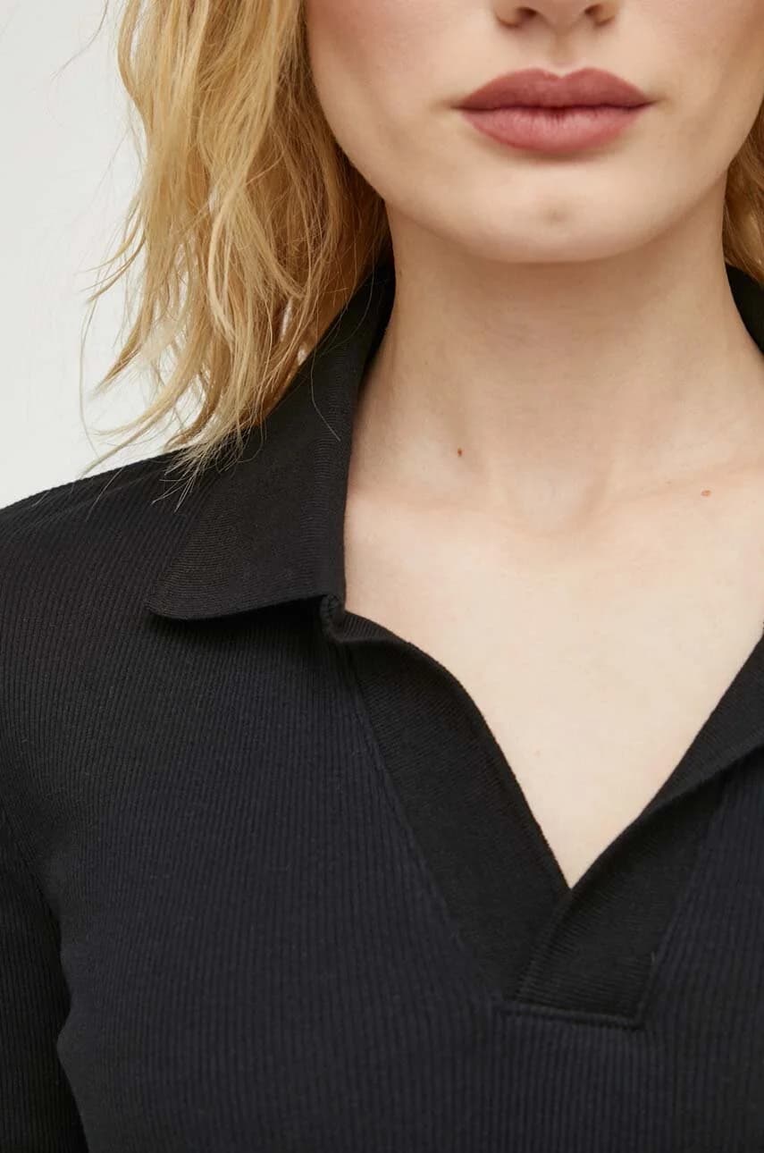 Хлопковая рубашка с длинным рукавом - фото 5