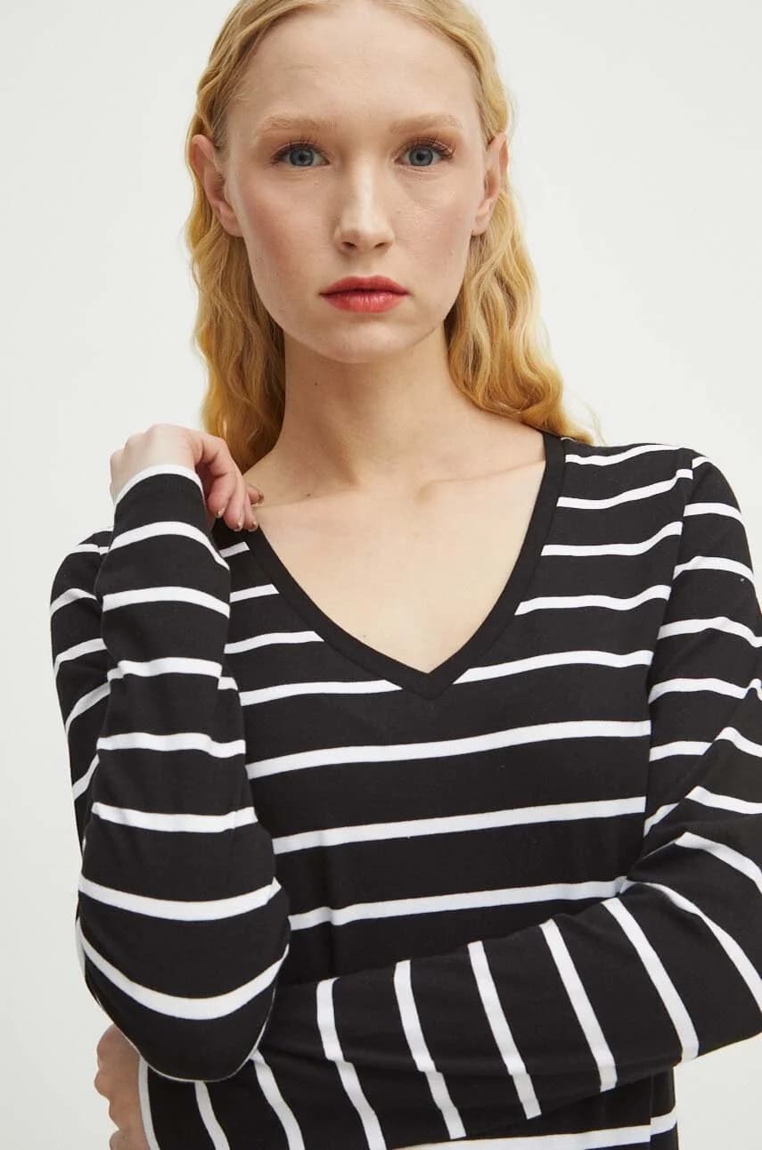 Хлопковая рубашка с длинным рукавом - фото 4