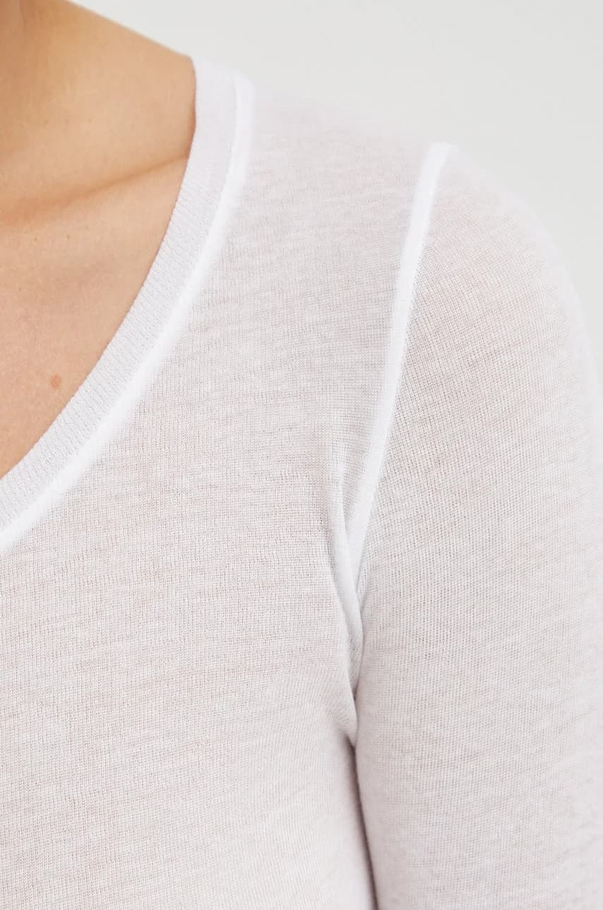 Хлопковая ФУТБОЛКА с длинными рукавами ML COL ROND - фото 4