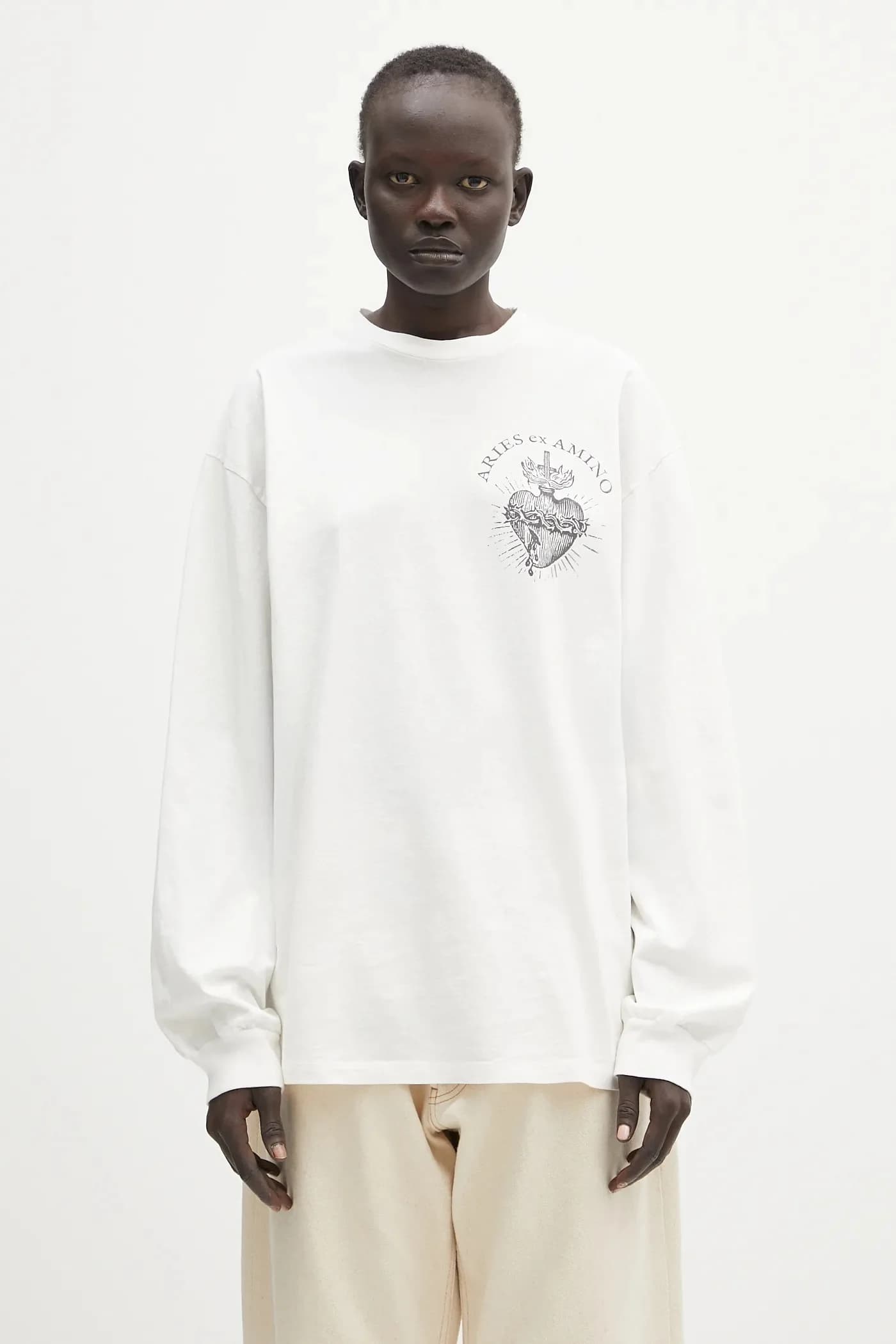 Хлопковая футболка с длинными рукавами Faded Aries Ex Amino LS - фото 2