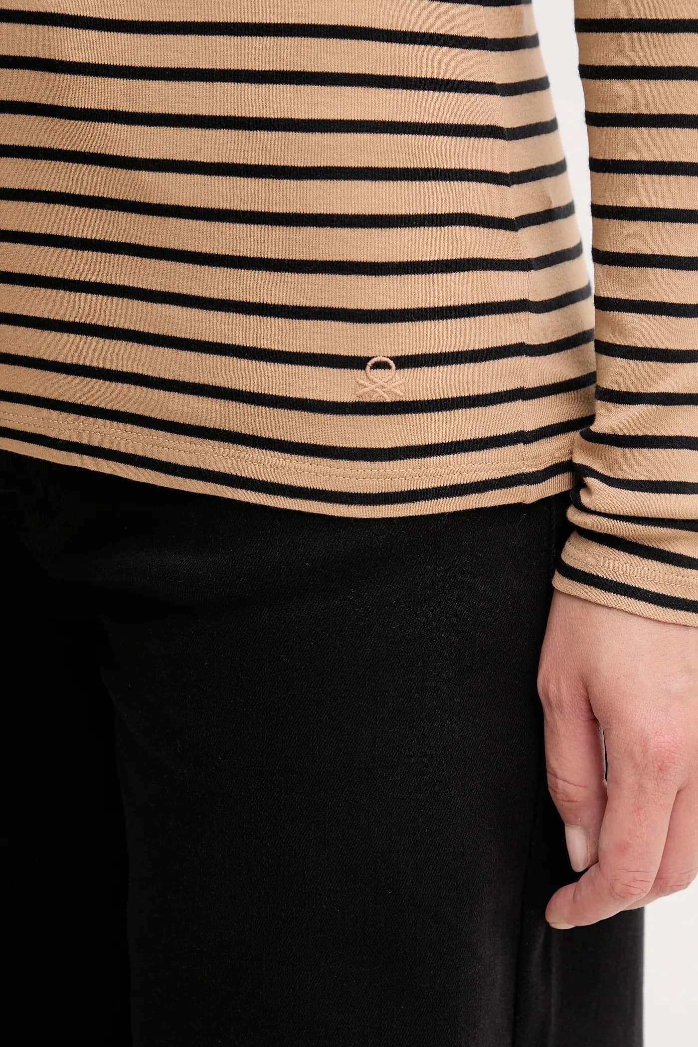 Хлопковая рубашка с длинным рукавом - фото 5