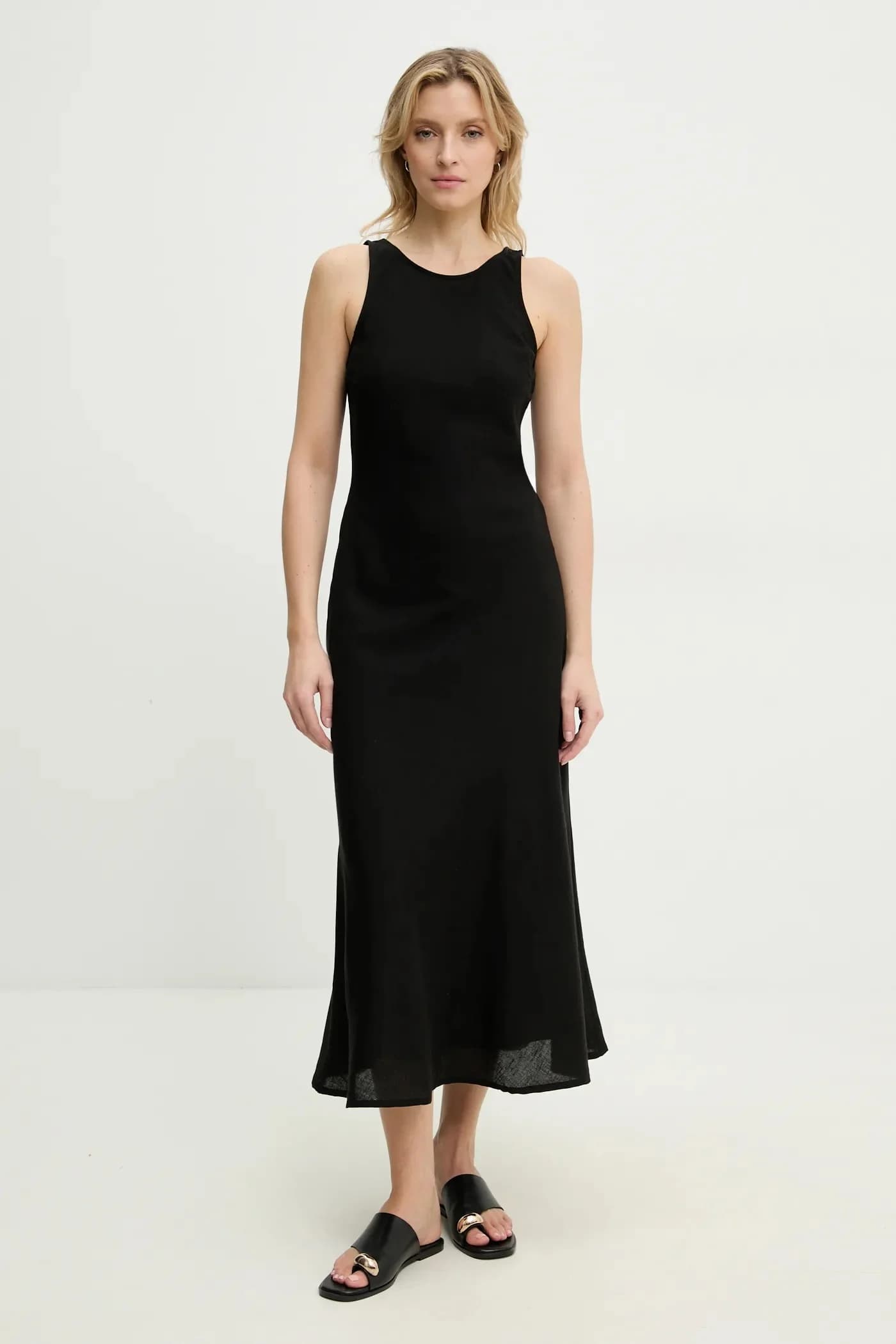 Льняное платье - фото 2