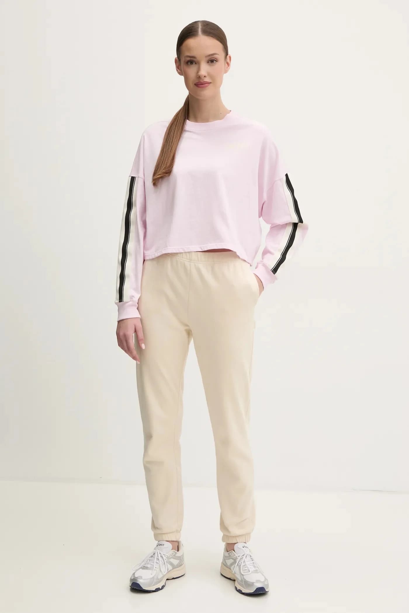 Хлопковая рубашка с длинным рукавом - фото 2