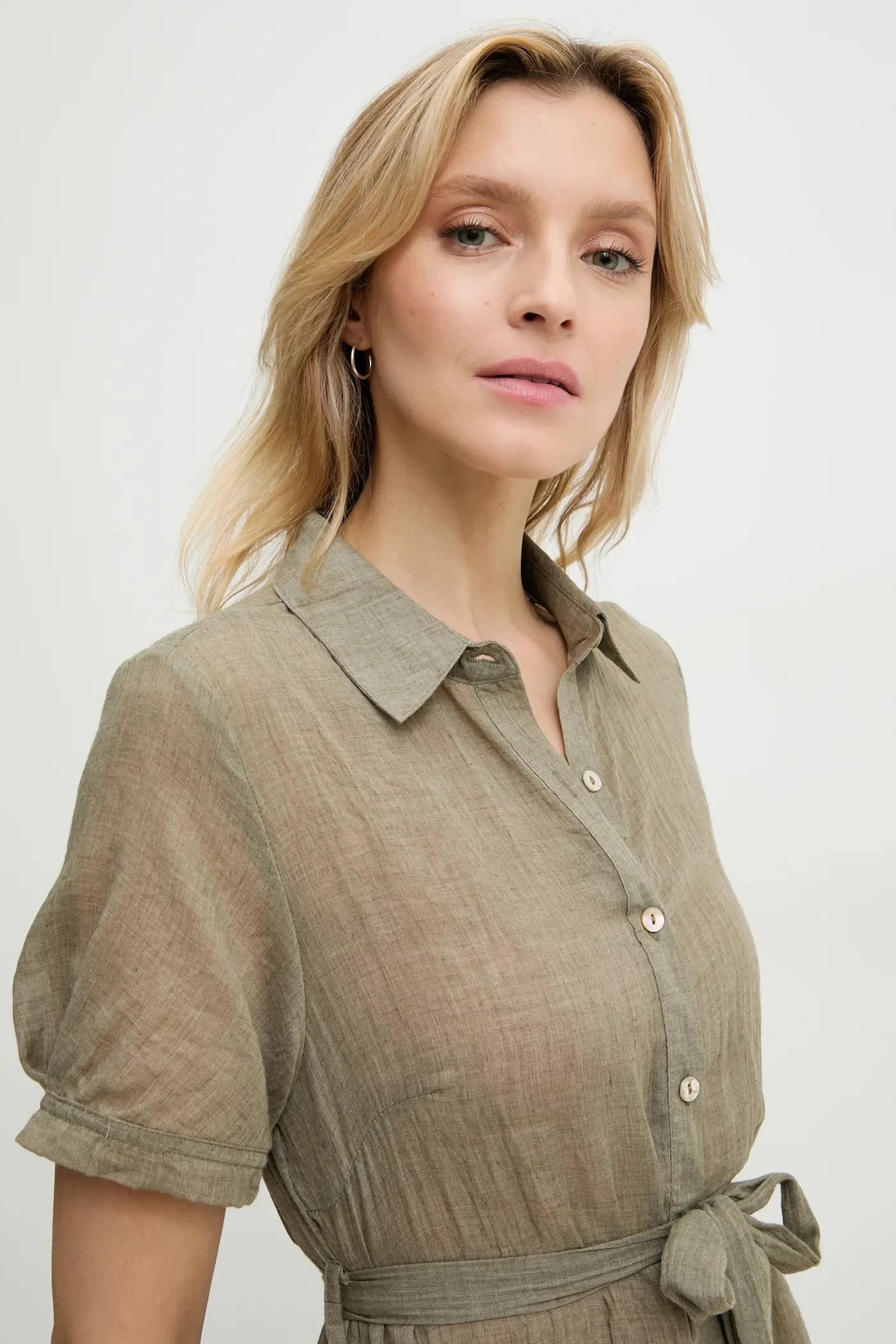 Льняное платье - фото 5