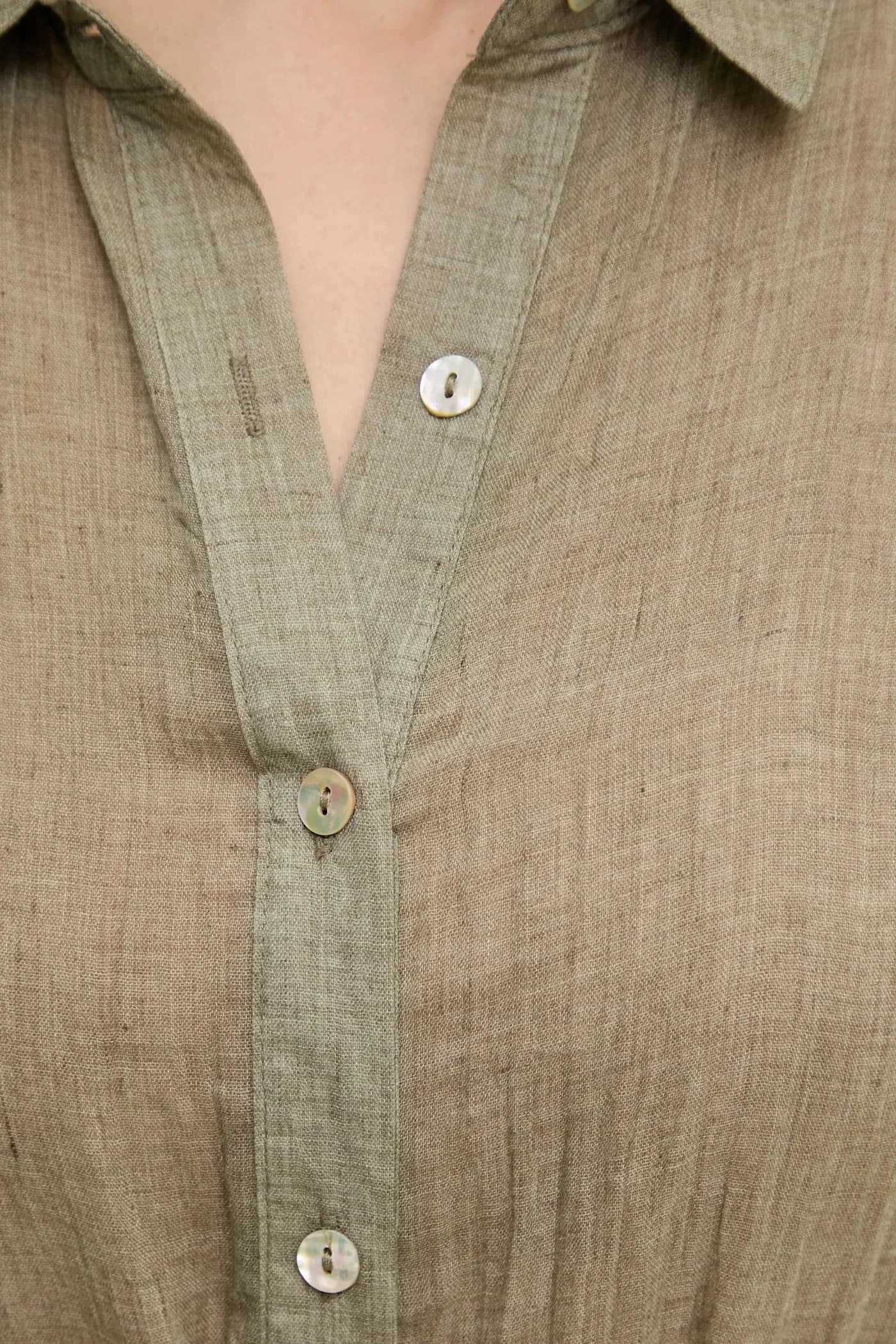 Льняное платье - фото 6