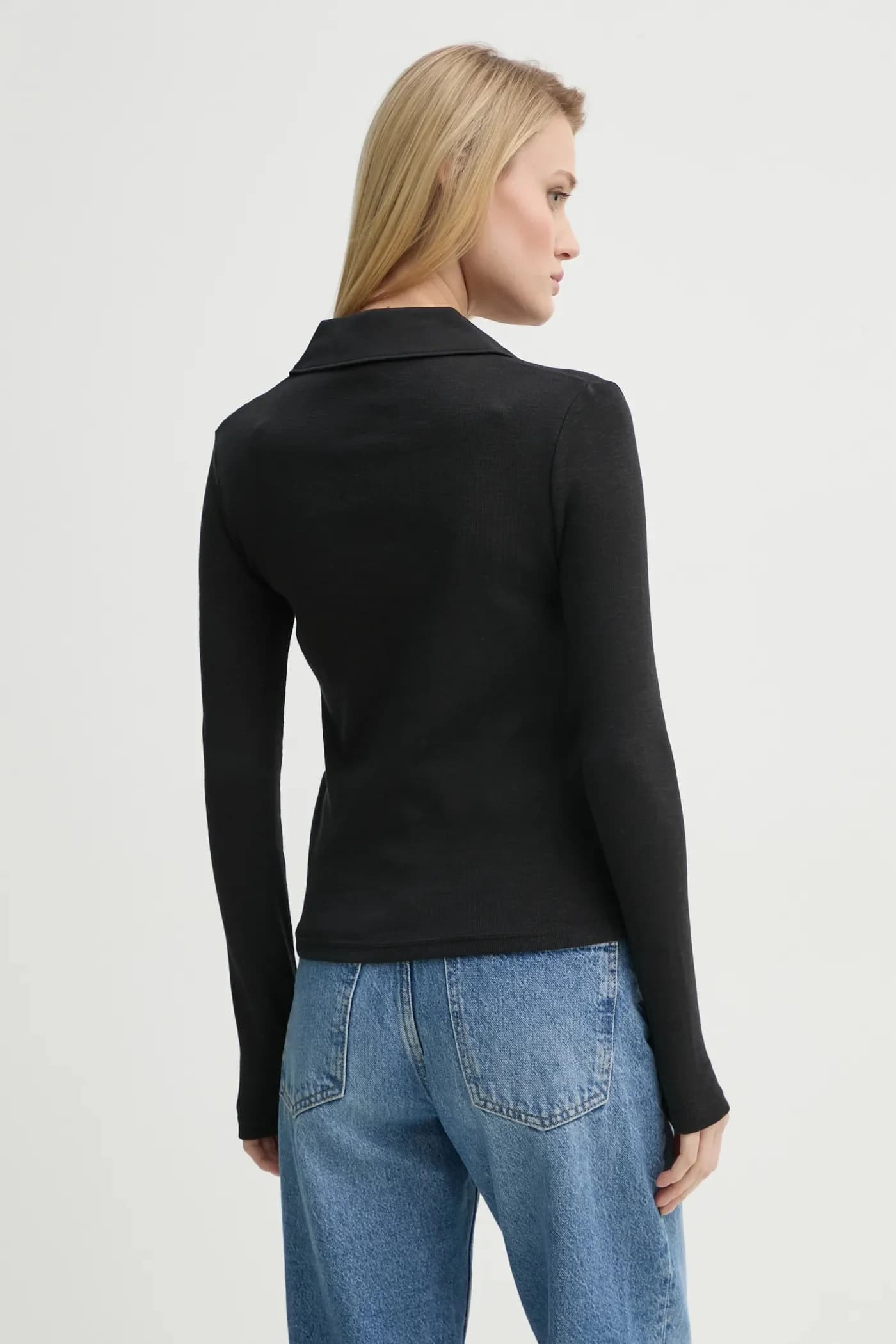 Хлопковая рубашка с длинным рукавом - фото 3