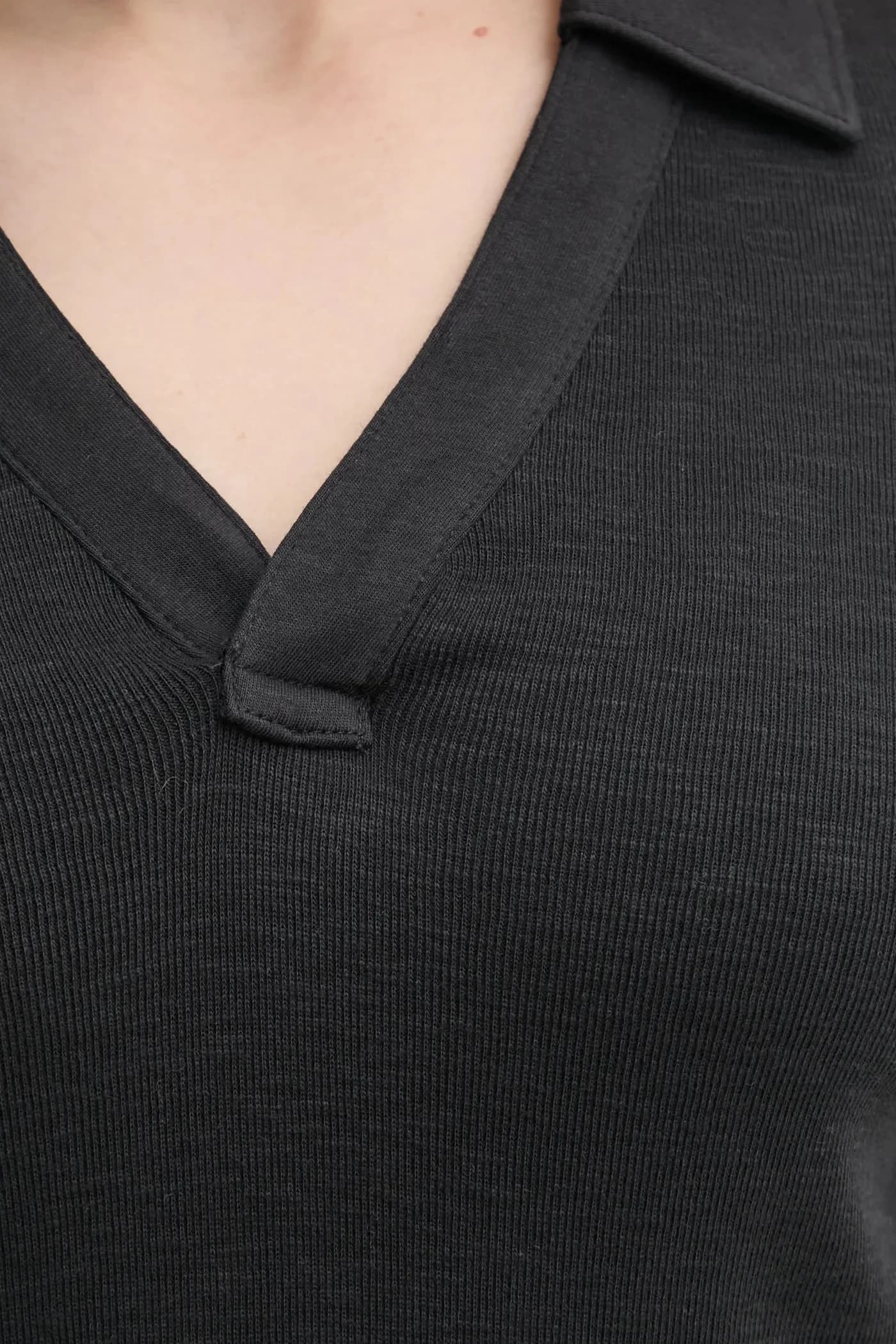 Хлопковая рубашка с длинным рукавом - фото 5