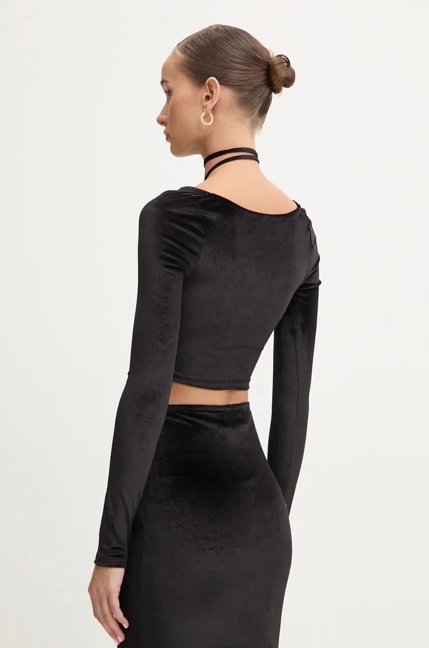 Велюровый лонгслив - фото 3