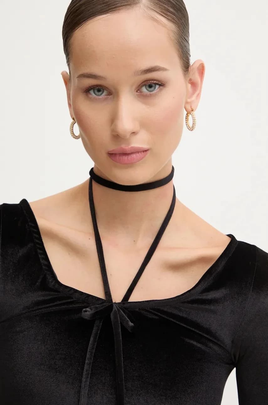 Велюровый лонгслив - фото 4