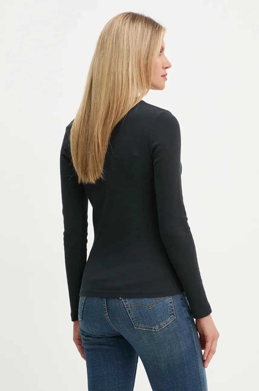 Хлопковая рубашка с длинным рукавом - фото 3