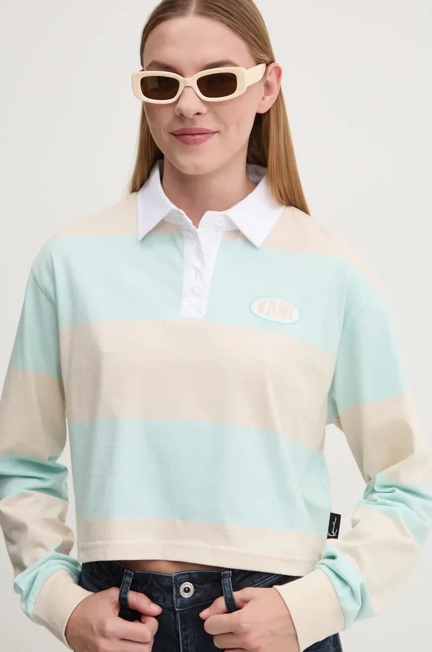 Хлопковая рубашка с длинным рукавом - фото 4