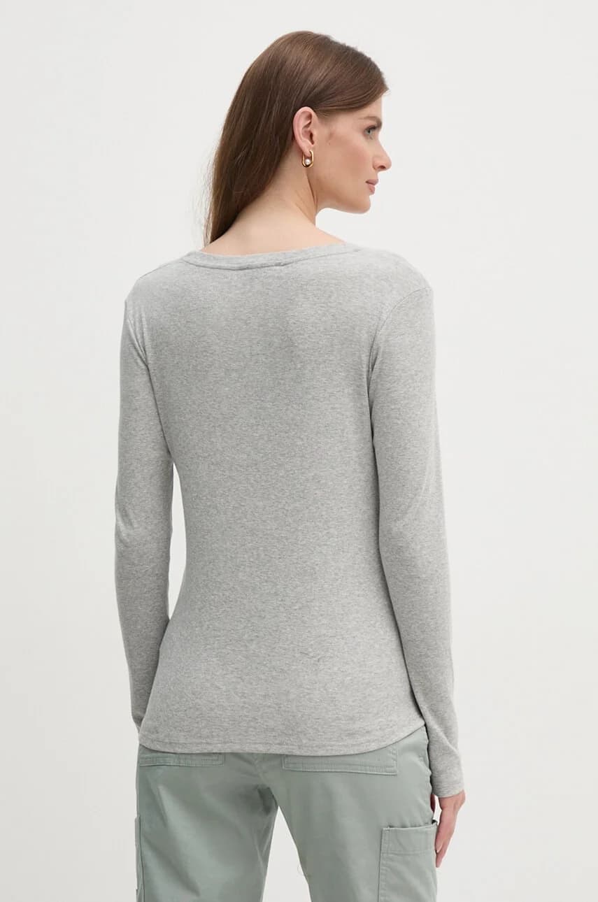 Хлопковая рубашка с длинным рукавом - фото 3