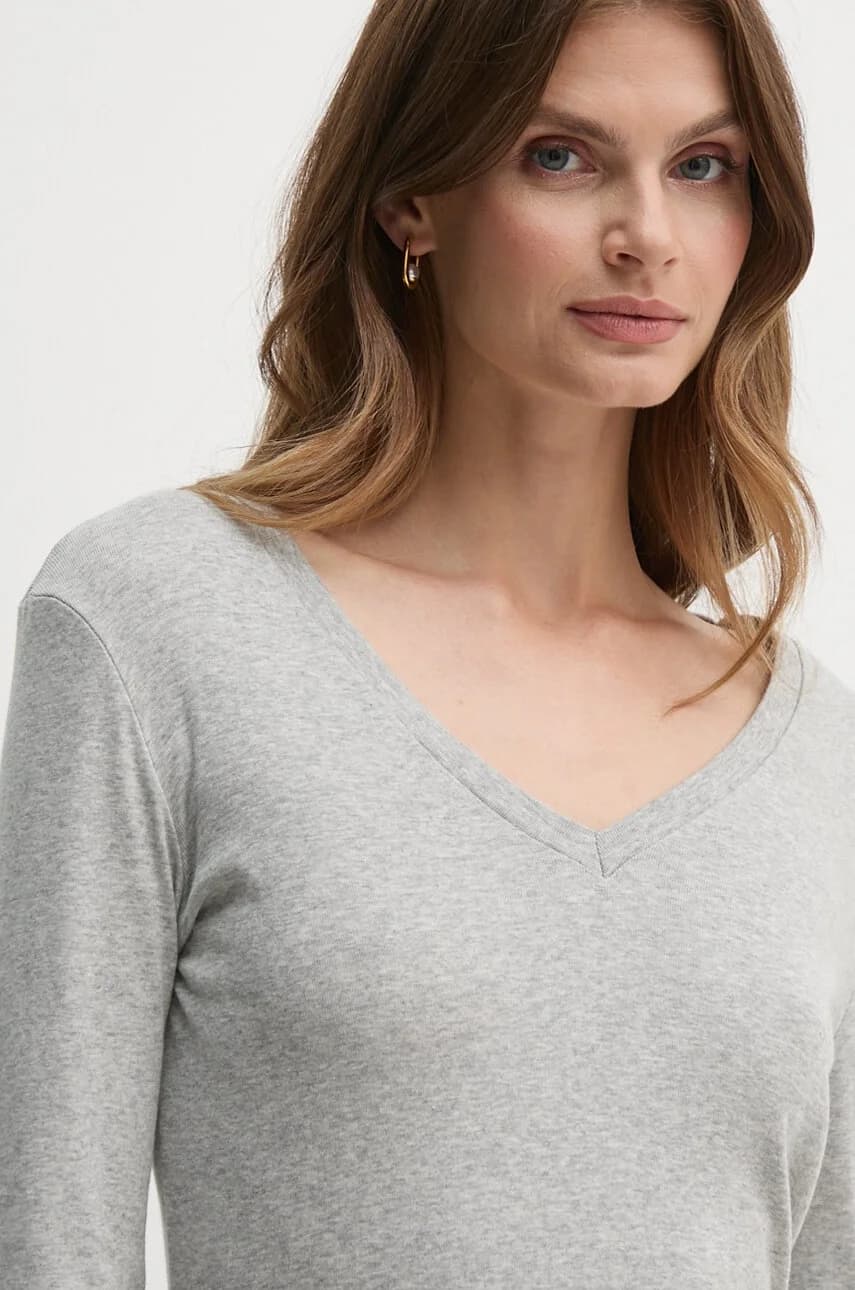 Хлопковая рубашка с длинным рукавом - фото 4