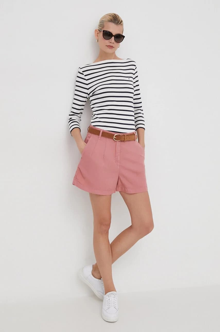 Хлопковая рубашка с длинным рукавом - фото 2