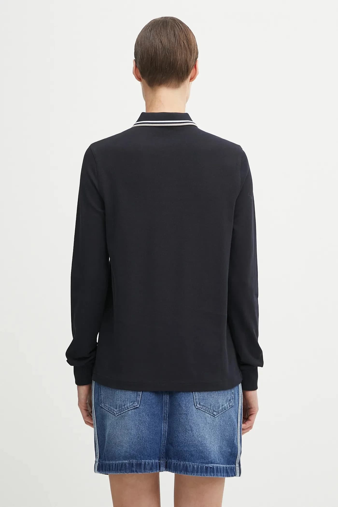 Хлопковая рубашка с длинным рукавом - фото 3