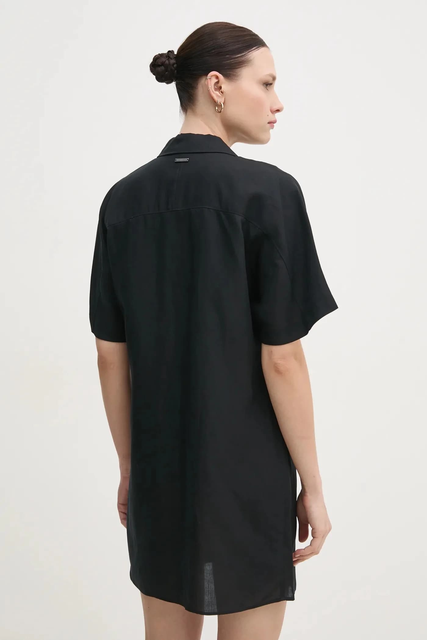 Платье из смесового льна - фото 3