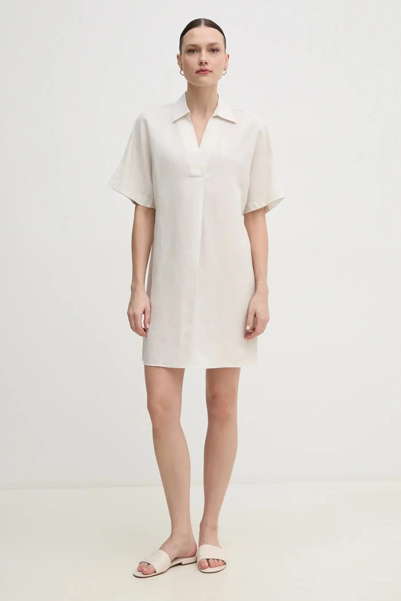 Платье из смесового льна - фото 2