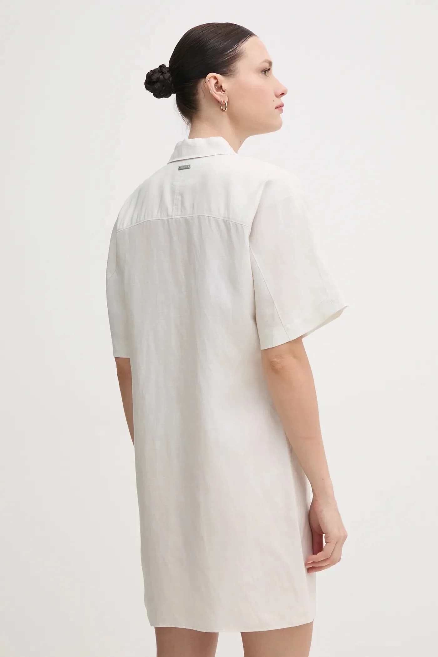 Платье из смесового льна - фото 3