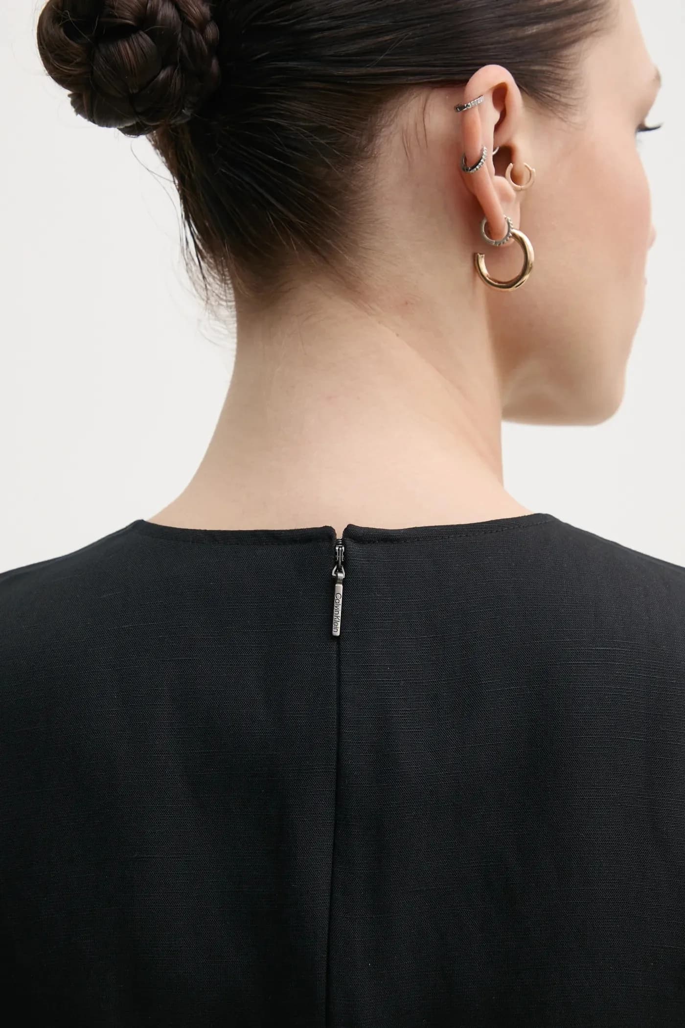 Платье из смесового льна - фото 5