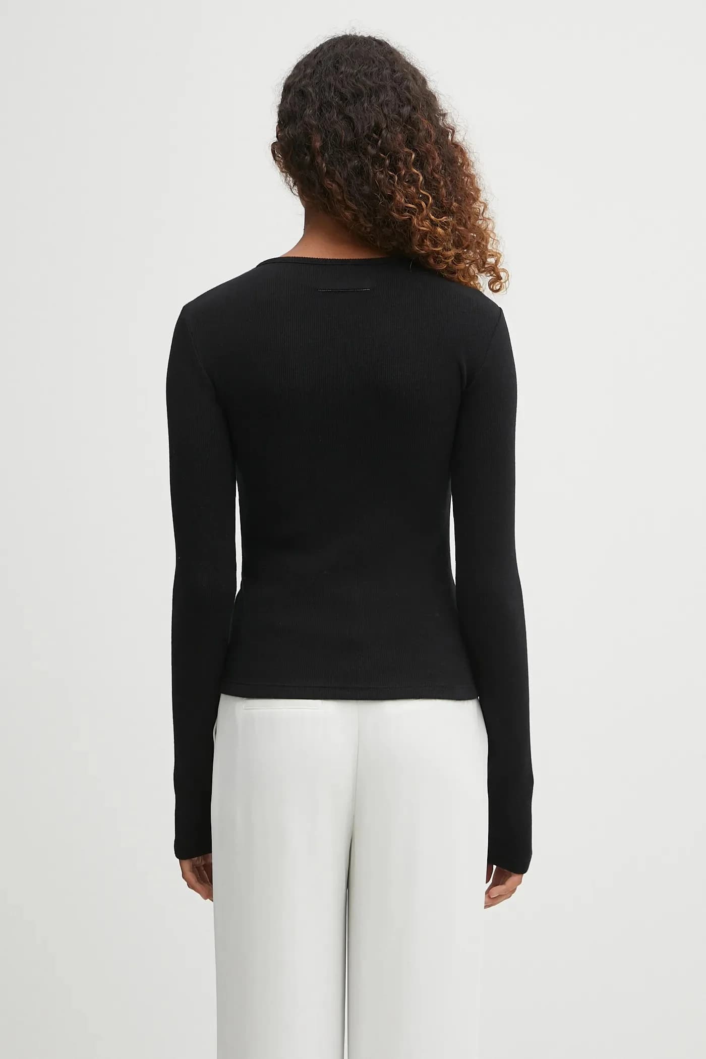 Лонгслив из смесовой шерсти - фото 3