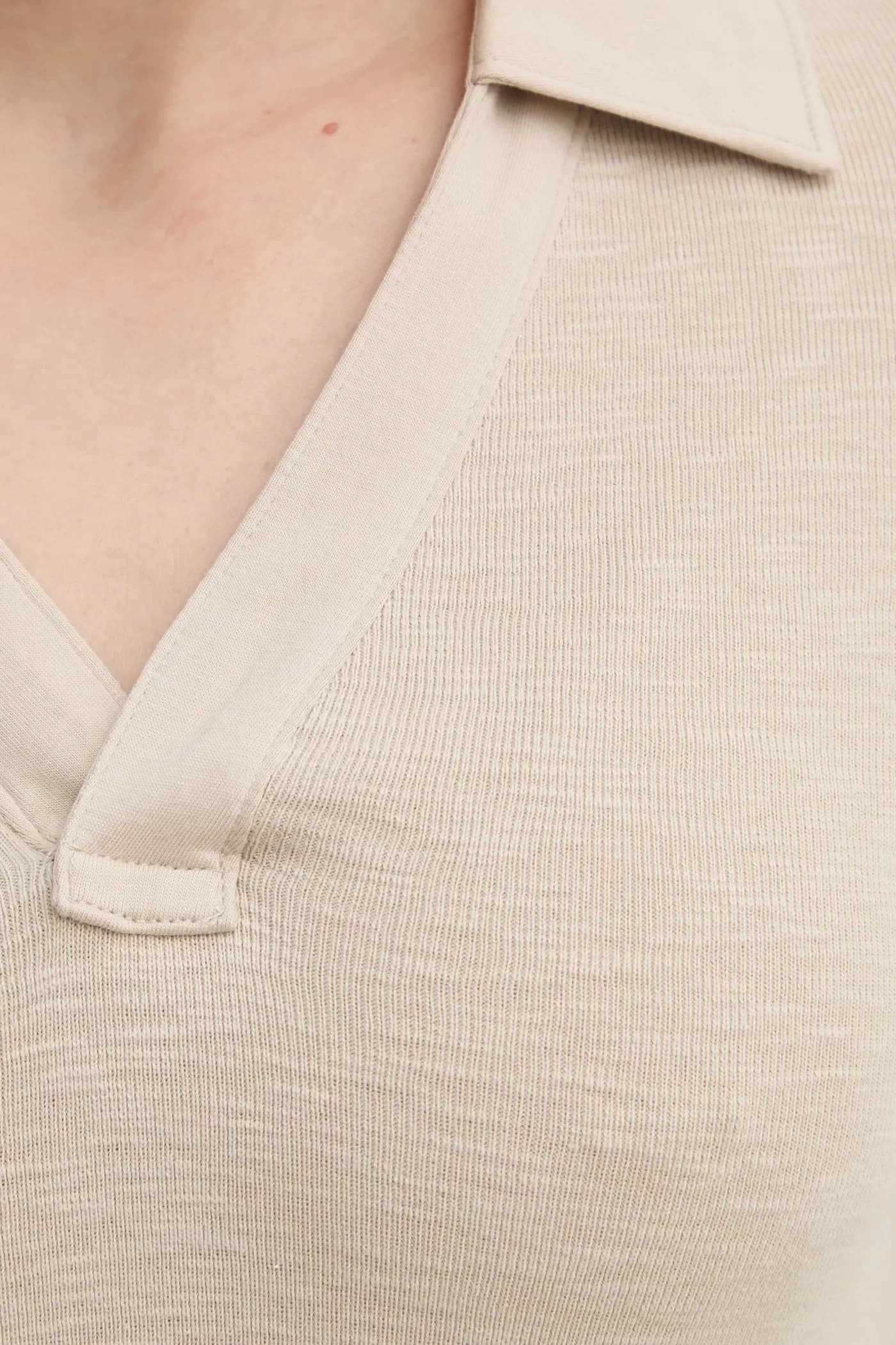 Хлопковая рубашка с длинным рукавом - фото 5