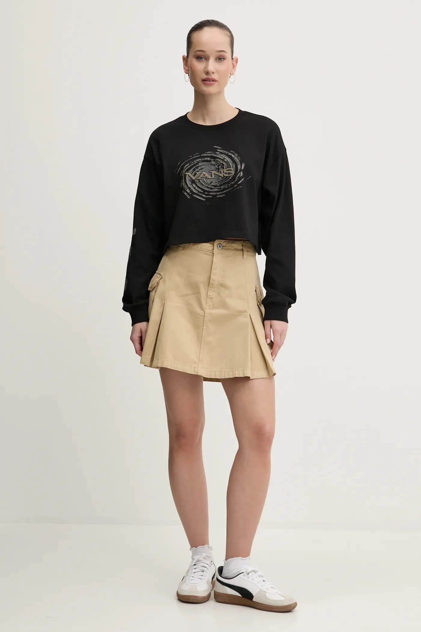 Хлопковая рубашка с длинным рукавом - фото 2