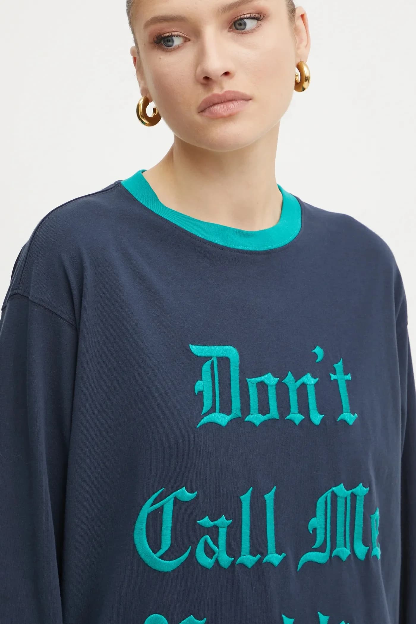 Хлопковая рубашка с длинным рукавом - фото 4