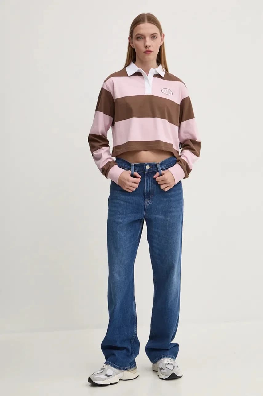 Хлопковая рубашка с длинным рукавом - фото 2