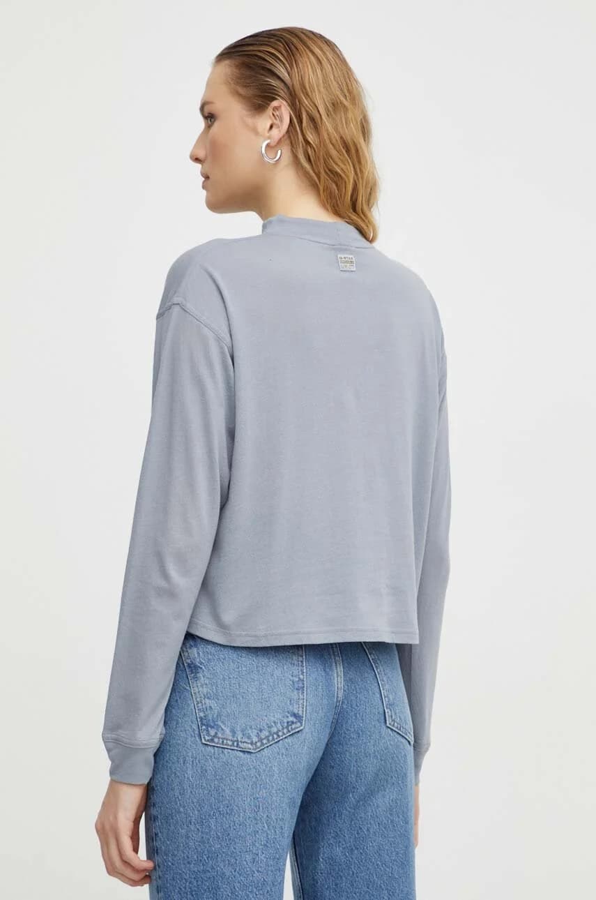 Хлопковая рубашка с длинным рукавом - фото 3