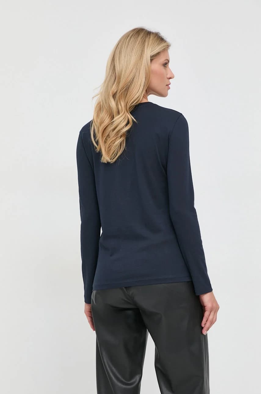 Хлопковая рубашка с длинным рукавом - фото 3