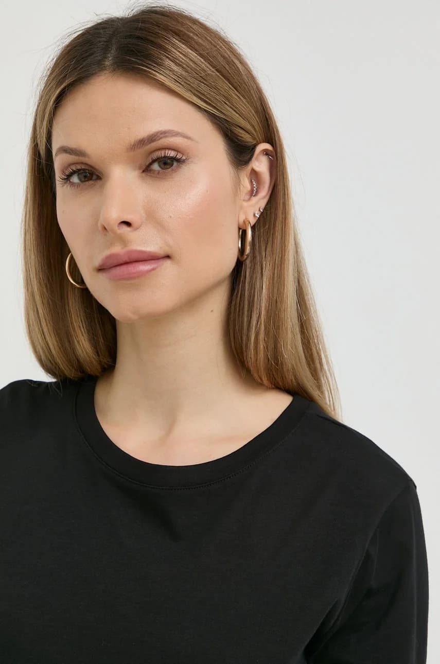 Хлопковая рубашка с длинным рукавом - фото 4