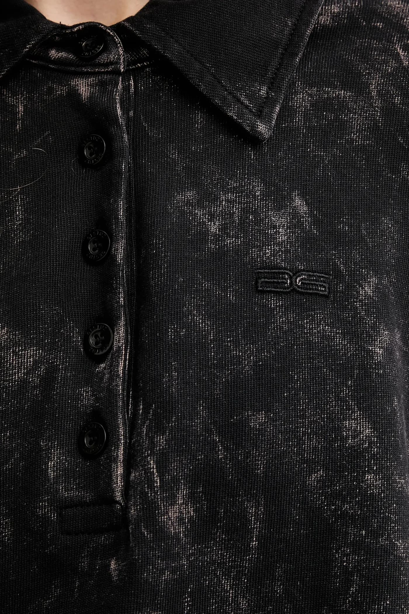 Хлопковая рубашка с длинным рукавом - фото 5