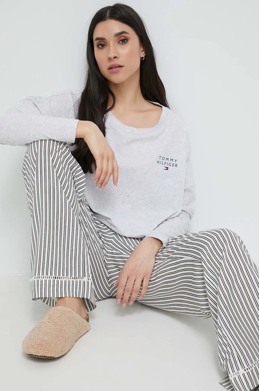 Хлопковая рубашка с длинными рукавами Lounge - фото 4