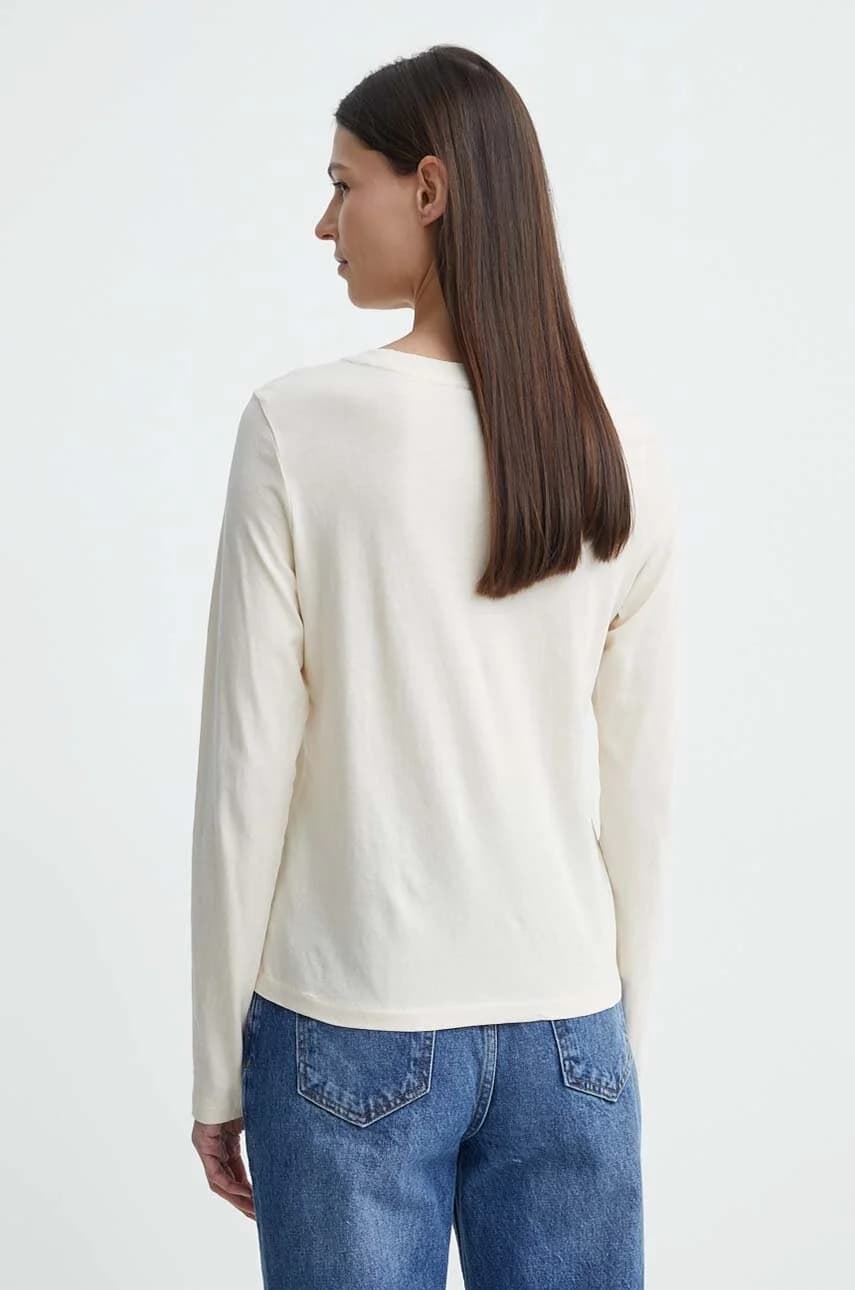 Хлопковая рубашка с длинным рукавом - фото 3