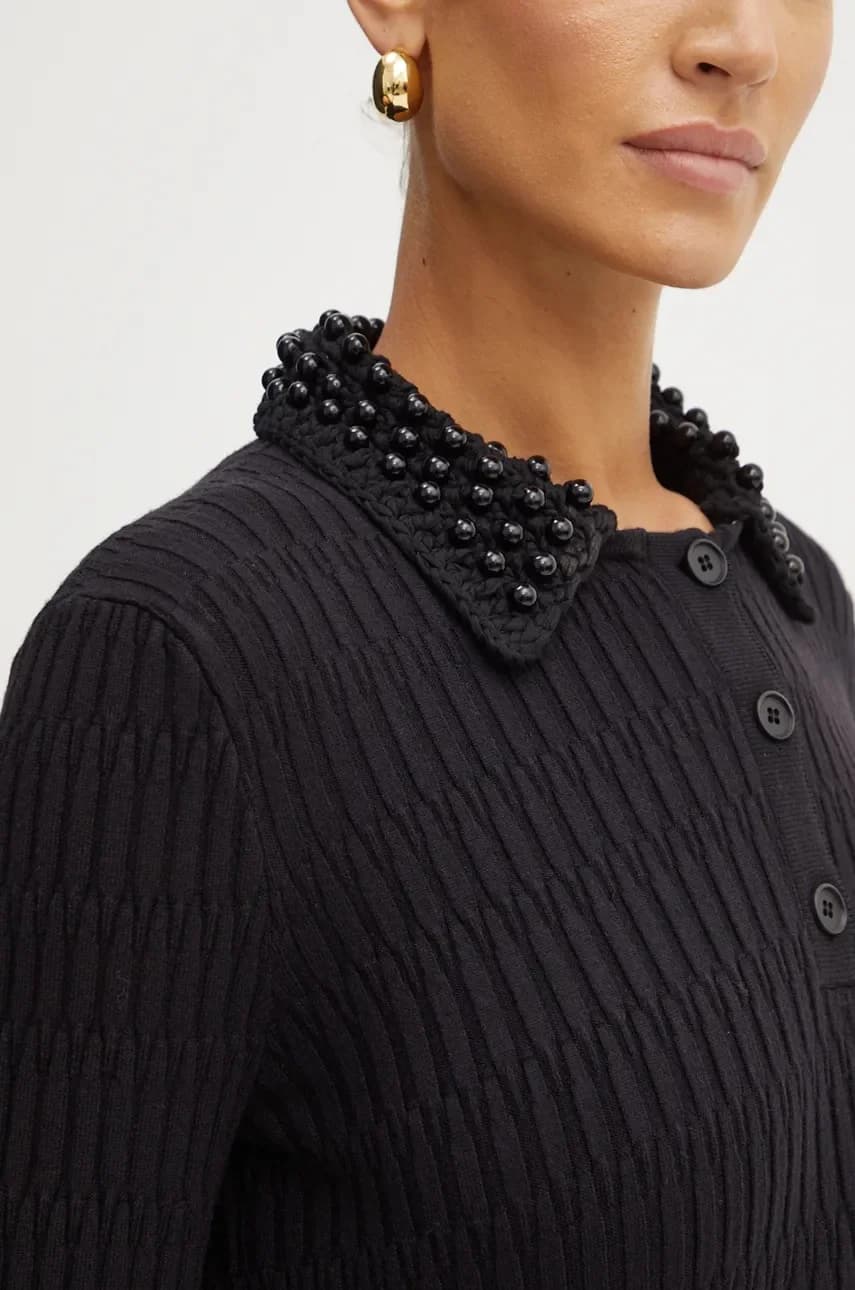 Платье из смесовой шерсти - фото 4