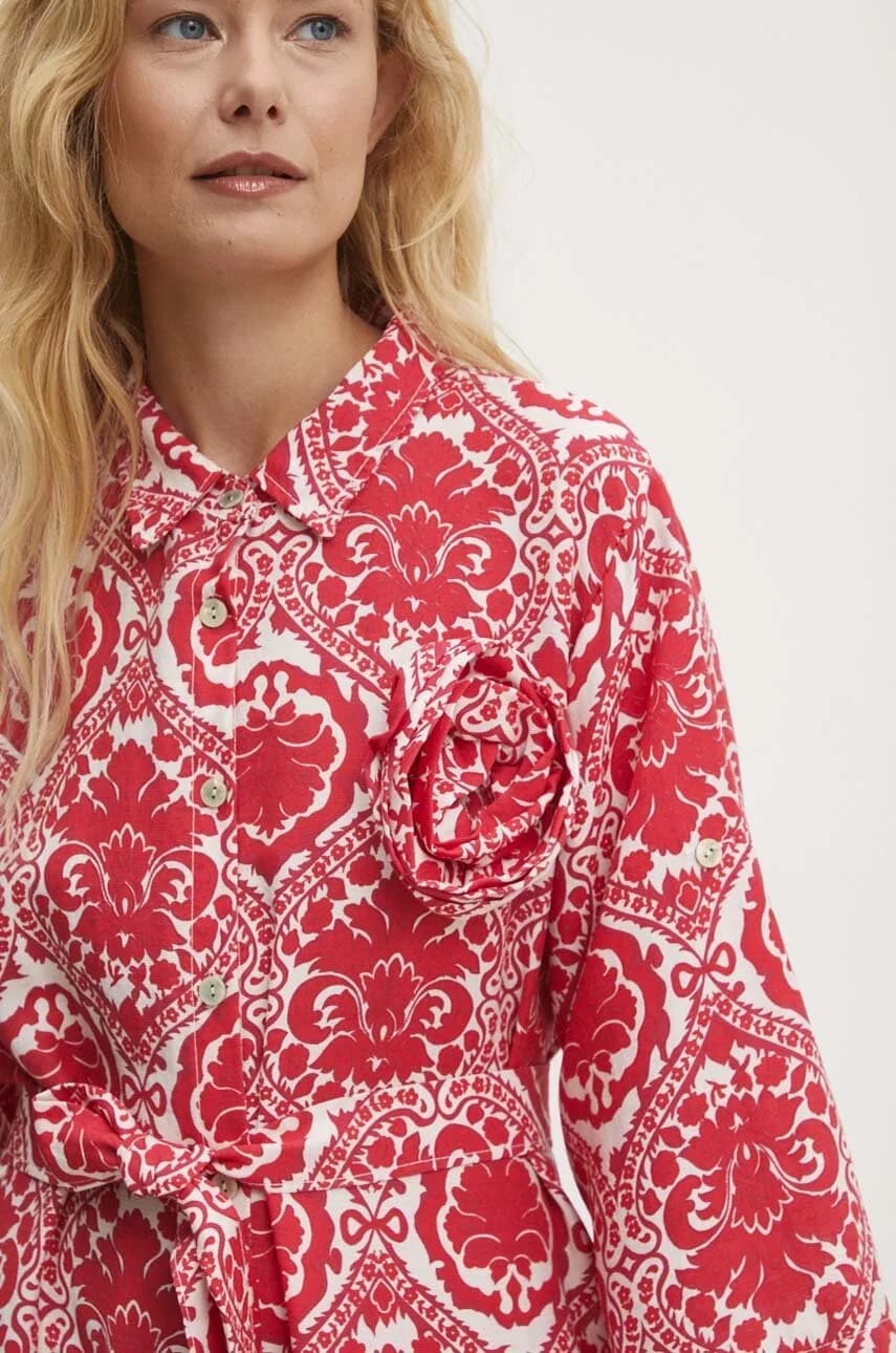 Льняное платье - фото 4