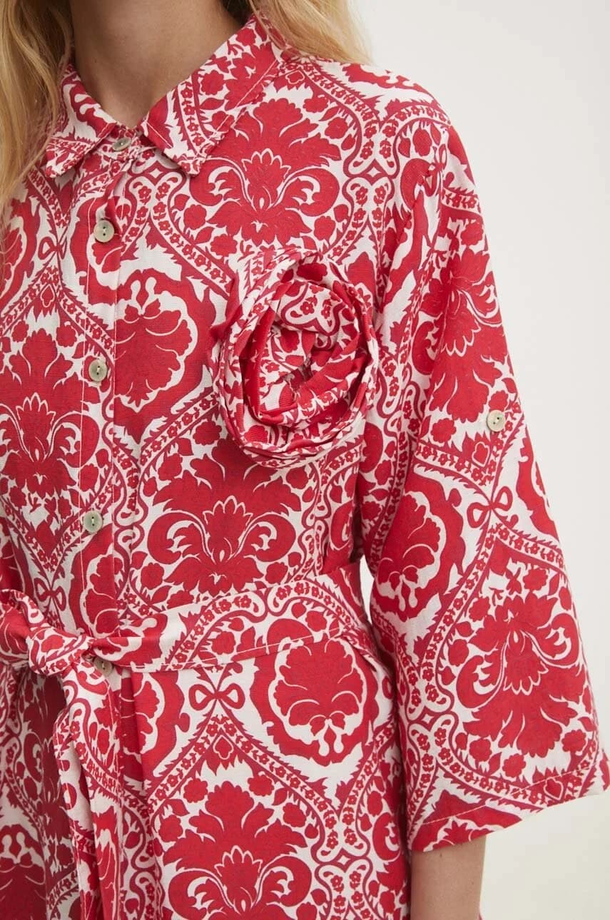 Льняное платье - фото 5