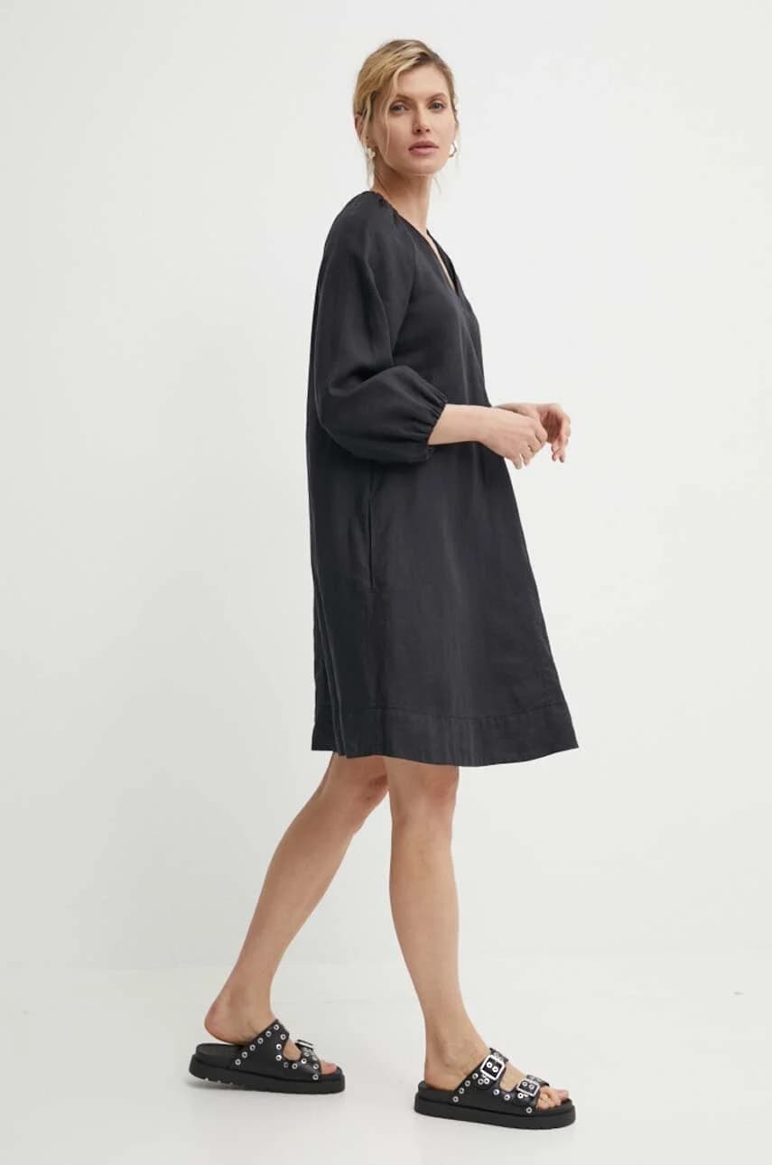 Льняное платье - фото 2