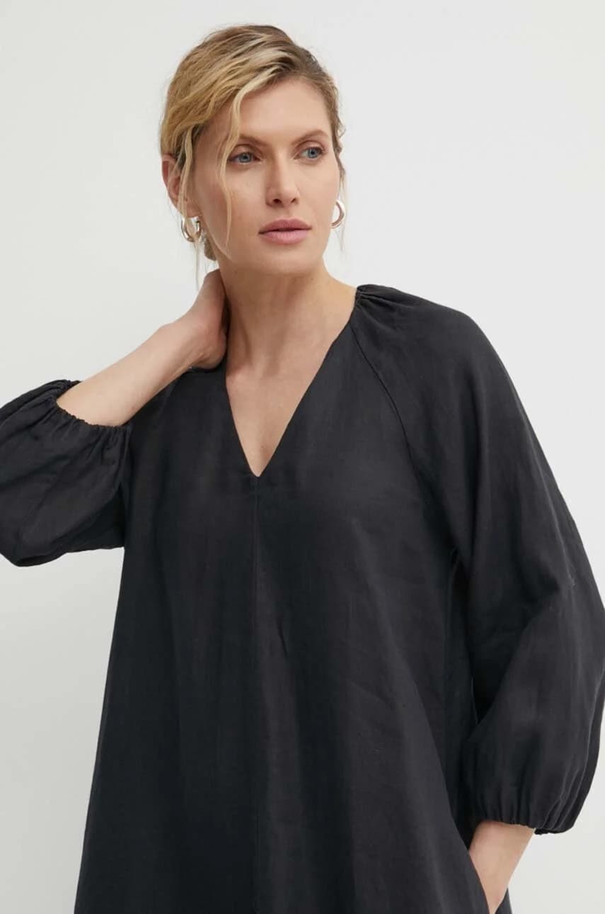 Льняное платье - фото 4