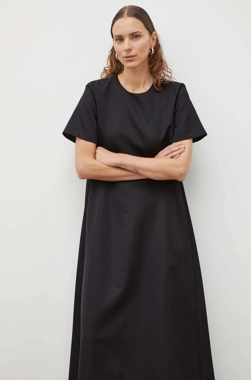 Платье из смесовой шерсти - фото 4