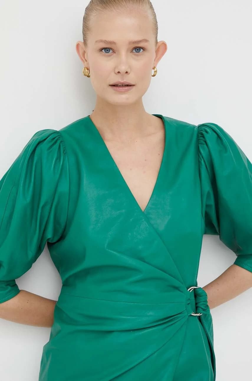 Кожаное платье - фото 4