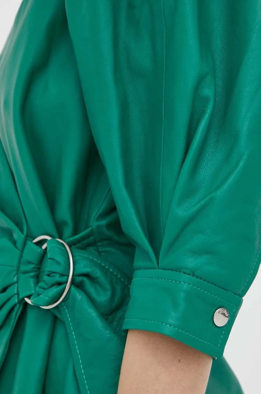 Кожаное платье - фото 5