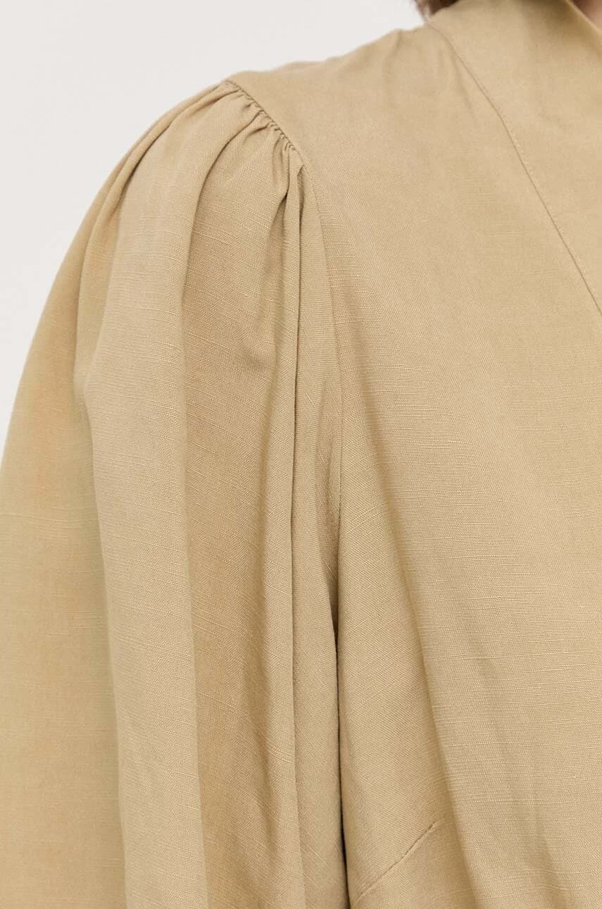 Платье из смесового льна - фото 5