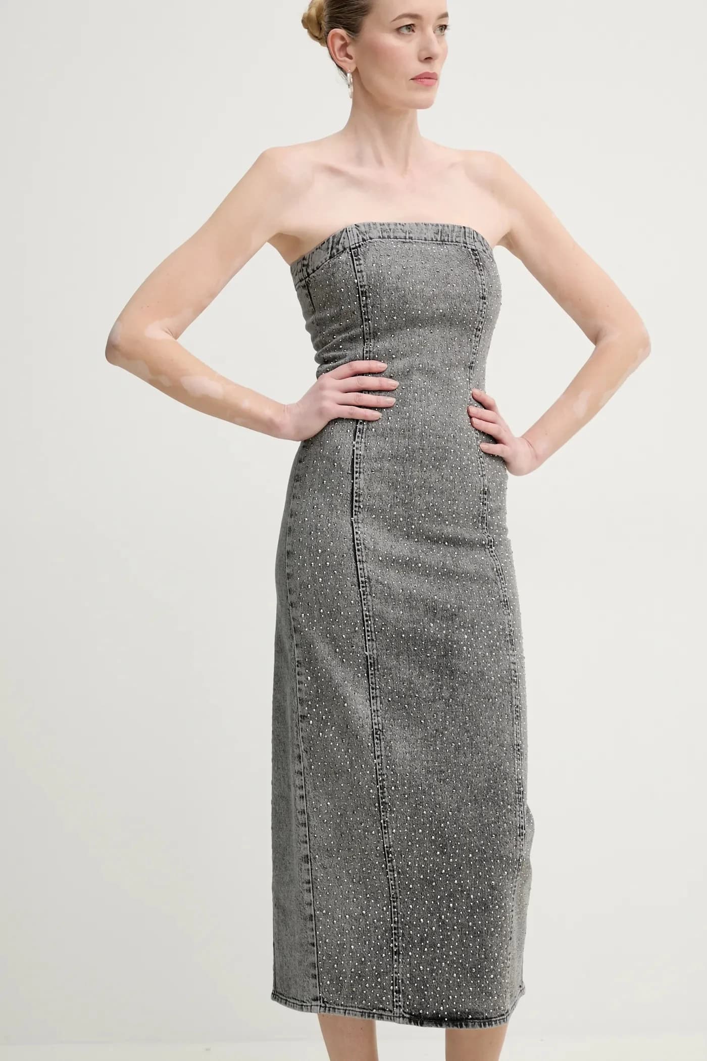 Джинсовое платье - фото 2