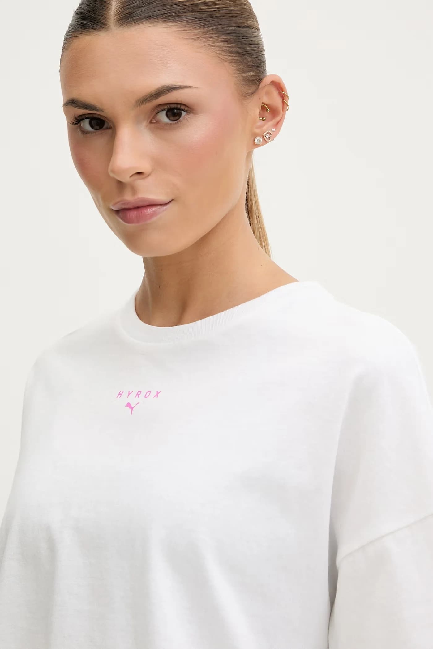 Женская хлопковая тренировочная футболка Lifestyle HYROX - фото 4